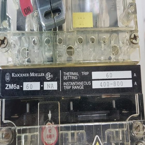 Klockner-Moeller NZMH6-63/ZM6a-60-NA Circuit Breaker