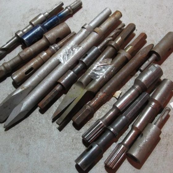Assorted Jackhammer bits& adaptors (14) Coast Machinery Group