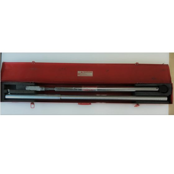Snap On 1” Torque Wrench + Extension  ¾”Long Bar