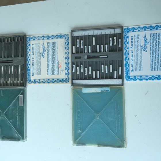 Deltronic Plug Gauges Pin Set (Double Set) .1888.1912 / .0338 .0362 Coast Machinery Group