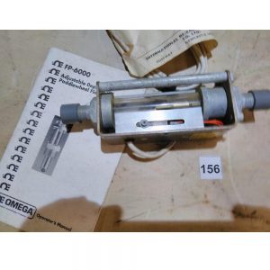 Used Omega FP-6000 Adjustable Brass Paddlewheel Flow Sensor Type WE130A