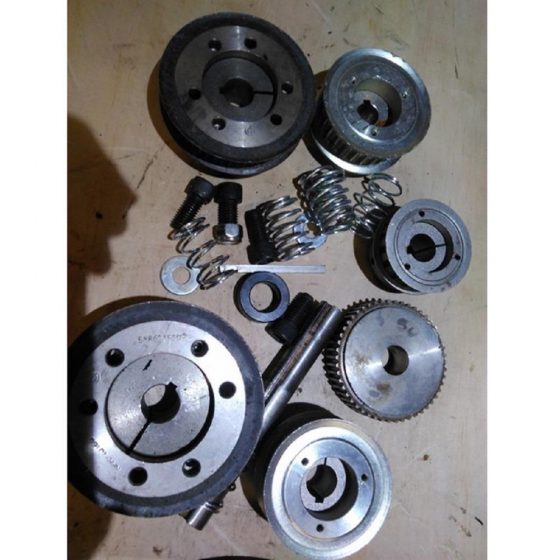 Assortment of Cogged Belt Drive Pulleys & Belts (6) Coast Machinery Group