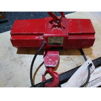 Used Coffing Model EMW-500B Electric Wire Rope Hoist 500 lbs 115v