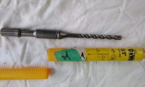 TWO flute carbide splined concrete drill Dewalt