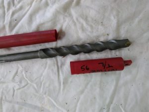 Used two flute carbide SDS MAX concrete drill  T/L