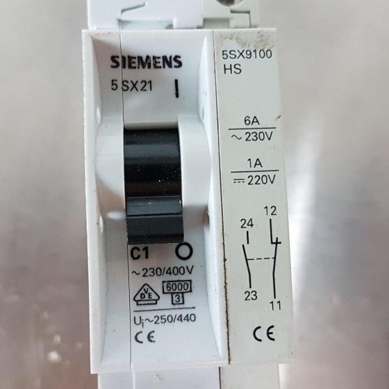 SIEMENS 5SX9100 Auxiliary Contact Block 