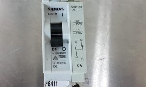 Siemens 5SX21 D4 Circuit Breaker +  5SX9100 HS Auxiliary Contact Block