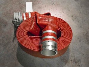 Large rubber covered discharge hose 5