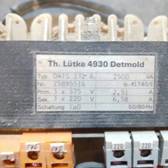 Th. Lutke 4930 Detmold Multi Tap Transformer
