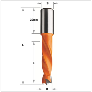 309.127.12 Dowel Drill Bit - Left