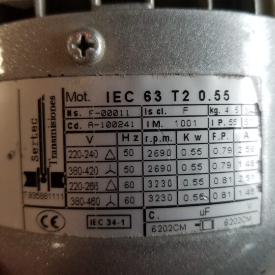 Sertec IEC 63 T2 0.55 Motor