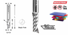 Amana Tool 51404 CNC SC Spiral O Flute, Plastic Cutting