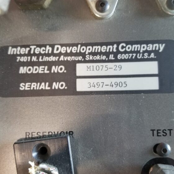 InterTech M1075-29 Leak Tester