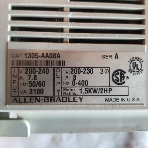 Allen-Bradley 1305-AA08A 2 HP AC Drive