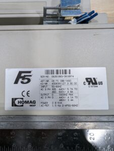 Homag Combivert F5 Drive Controller 09 F5 CBB-YA50