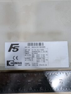 Homag F5 Frequency Inverter 07.F5.S1A-YAOO