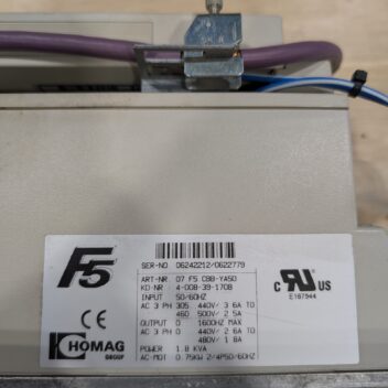 Homag Combivert Frequency Inverter F5 07.F5.CBB-YA50