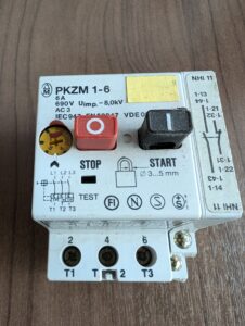 Used Klockner Moeller PKZM 1-6 With Aux. Motor Protection Switch