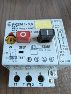 Used Klockner Moeller PKZM 1-0-6 With Aux. Motor Protection Switch