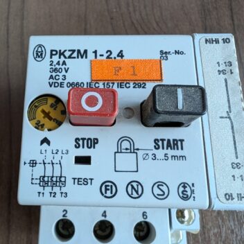 Used Klockner Moeller PKZM 1-2-4 With Aux. Motor Protect Switch