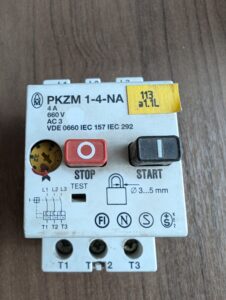 Used Klockner Moeller PKZM 1-4NA Motor Protect Switch