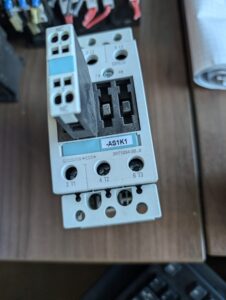 Used Siemens 3RT1034-3B Contact Block With 3RH-1921-2CA01 Aux. Switch
