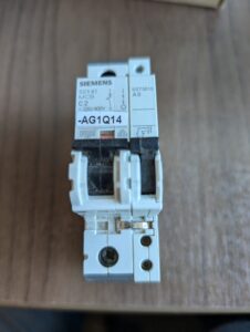 Used Siemens C2 5SY41 MCB Miniature Circuit Breaker with 5ST3010Aux. Switch