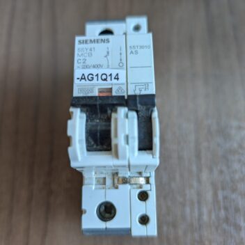 Used Siemens C2 5SY41 MCB Miniature Circuit Breaker with 5ST3010Aux. Switch