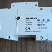 Used Siemens C4 5SX22 Miniature Breaker with 5SX9100 Aux. Switch