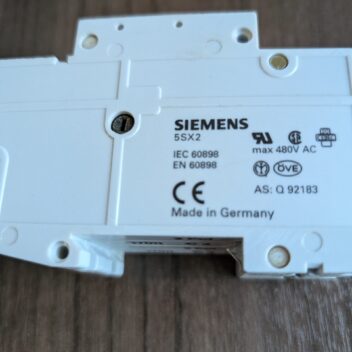 Used Siemens C4 5SX22 Miniature Breaker with 5SX9100 Aux. Switch