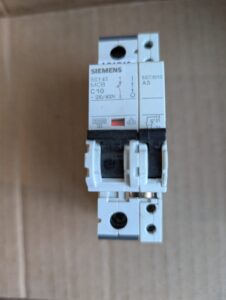 Used Siemens C10 Miniature Circuit Breaker 5SY41 with 5ST3010-AS Aux. Switch
