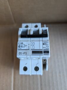 Used Altech C6A Circuit Breaker with H1U Aux Switch