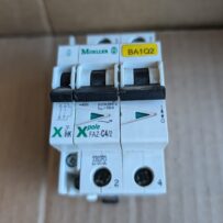 Used Klockner Moeller FAZ-C4 2 Miniature Circuit Breaker with Aux Switch