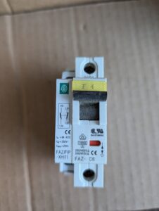 Used Moeller C6 FAZ-Fip-XH111  Circuit Breaker with Aux Switch
