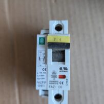 Used Moeller C6 FAZ-Fip-XH111  Circuit Breaker with Aux Switch