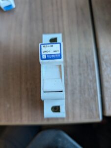 Used Elettroitalia Fuse Holder 10x38 UKO-1 500V