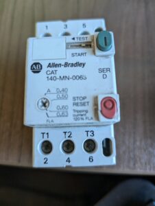 Used Allen Bradley Motor Control Switch 140-MN-0063