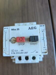 Used AEG MBS25 Motor Circuit Breaker E-NR-910-201-207
