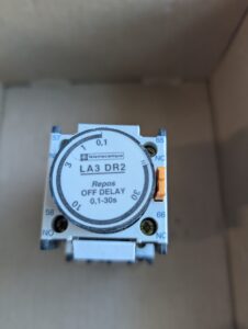 Used Telemecanique LA3 DR2 Time Delay with Connector Block