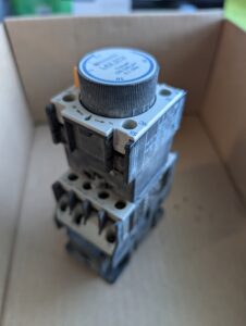 Used Telemecanique LA2 DT2 Time Delay with Block Connector