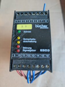 Used Bircher ESD3 -04-24ACDC Safety Controller Switching Unit