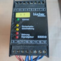 Used Bircher ESD3 -04-24ACDC Safety Controller Switching Unit