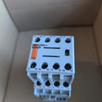 Used Sprecher Schuh CA7-16-10 Contactor Block for on and Off  ability With A CA7-PV Contact Aux Contact Block