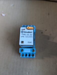 Used Finder 55.34 Power Relay Electromagnet to Open & Close a circuit