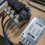 Used Schaffner FN3256H-120-35 Neutral Line Filter 3 PH 120A With Moeller Rotary Disconnect Switch