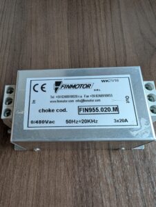 Used Finmotor FIN955.020.M Differential Inductor Choke Load Reactor