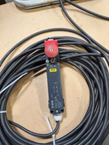 Used Allen Bradley 800F 3PP 3 Pushbutton With Emerg. E-Stop & Key Operated Selector Switch & Pizzato Safety Interlock Switch Actuator