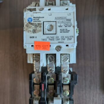 Used Westinghouse A200M2CAC Type 2 Motor Control 460-575 V 3PH 10-25HP