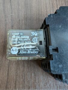 Used Allen Bradley 9610B  Relay Plug In With Base