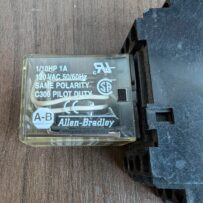 Used Allen Bradley 9610B  Relay Plug In With Base